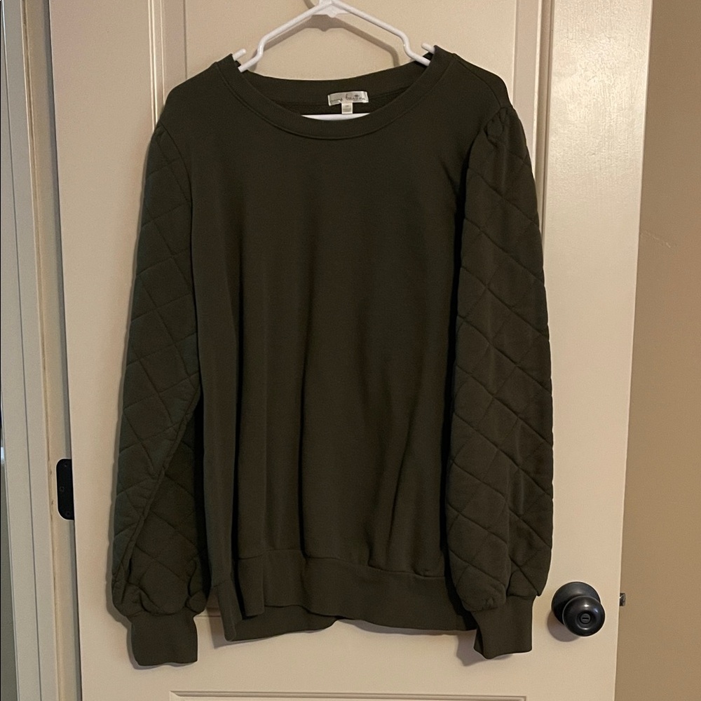 Nine Britton Olive Knit Sweater